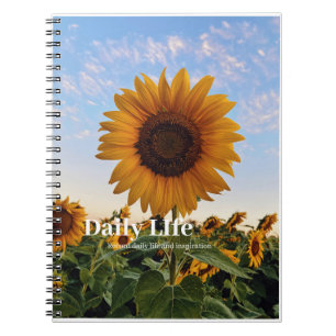 Sonnenblume Inspiration - Benutzerdefiniert Notizblock