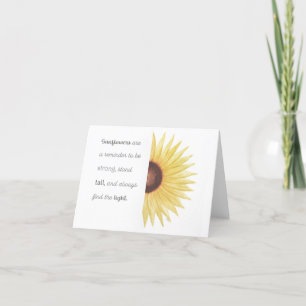 Sonnenblume Inspiration Dankeskarte