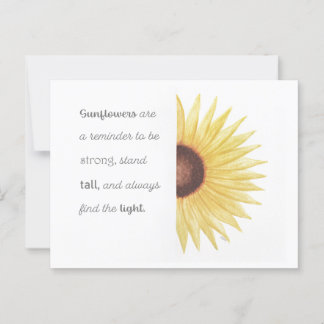 Sonnenblume Inspiration Postkarte