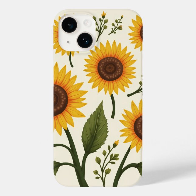 Sonnenblume iPhone 14 Hüllen (Rückseite)
