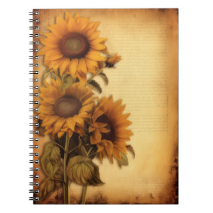 Sonnenblume Journal/Sonnenblumen-Notebook Notizblock