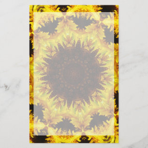 Sonnenblume-Kaleidoskop stationär Briefpapier