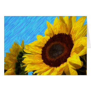 Sonnenblume-Karte