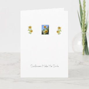 Sonnenblume Karte