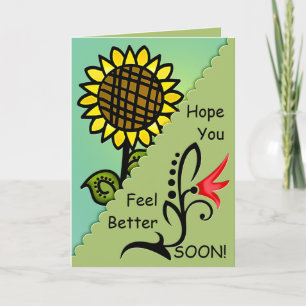 Sonnenblume Karte