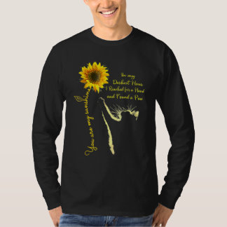 Sonnenblume Katze In Meiner Dunkelsten Stunde Grif T-Shirt