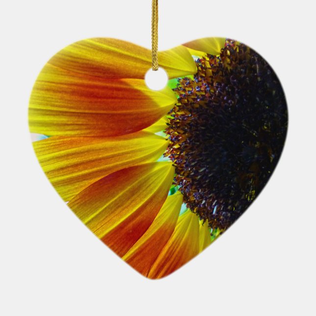 Sonnenblume Keramik Ornament (Hinten)