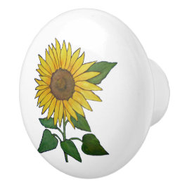 Sonnenblume-Keramikzug/-griff Keramikknauf