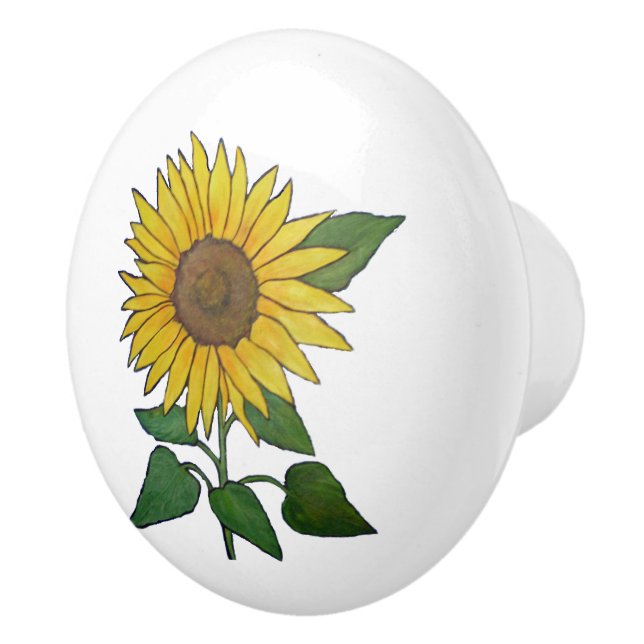 Sonnenblume-Keramikzug/-griff Keramikknauf (Rechts)