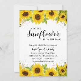 Sonnenblume Kinderdusche Einladung