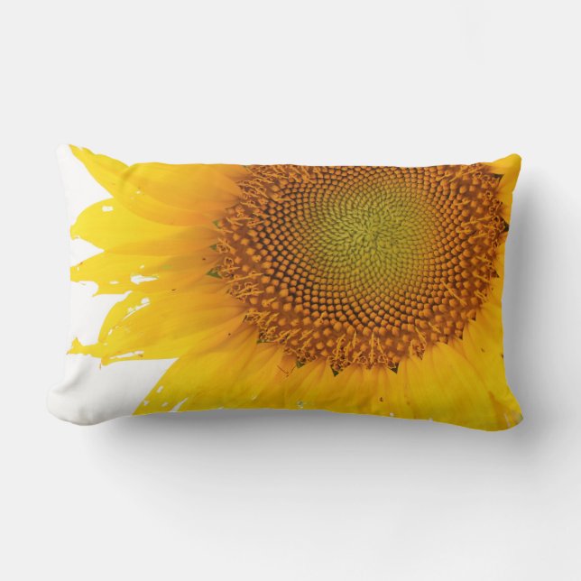 Sonnenblume-Kissen Lendenkissen (Vorderseite)