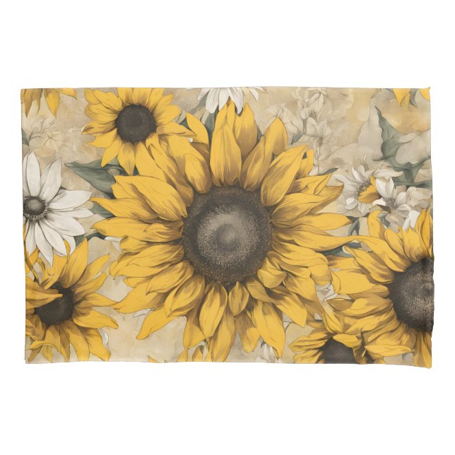 Sonnenblume Kissenbezug (Vorderseite)