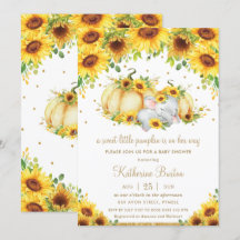 Sonnenblume Kleine Kürbiskeule Elephant Baby Duwer