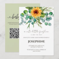 Sonnenblume Kleine Sonne QR-Register Babyparty