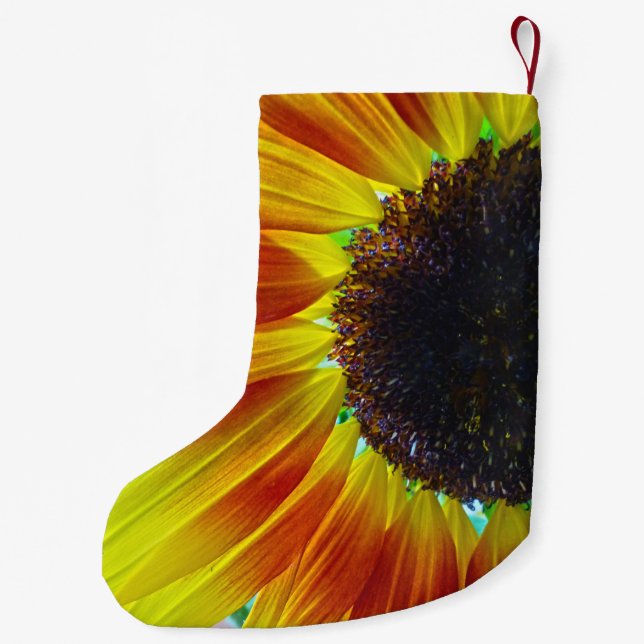 Sonnenblume Kleiner Weihnachtsstrumpf (Rückseite)