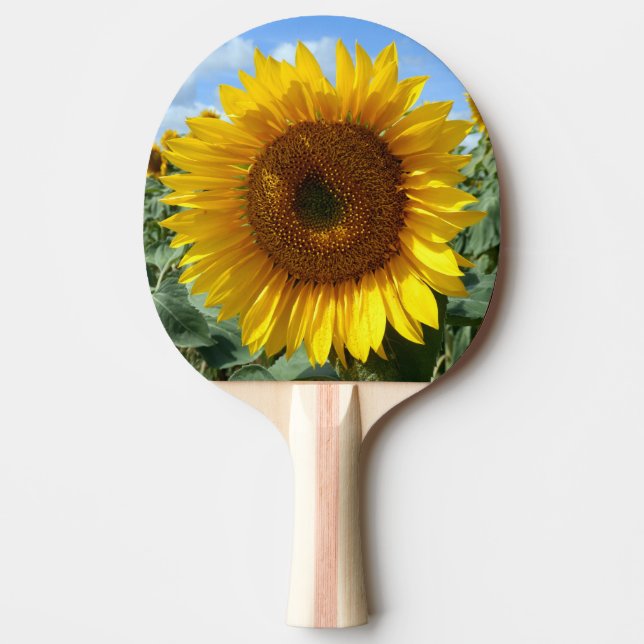 Sonnenblume-Klingeln Pong Paddel Tischtennis Schläger (Vorderseite)