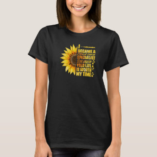 Sonnenblume Klinischer Krankenpfleger Facharzt Med T-Shirt