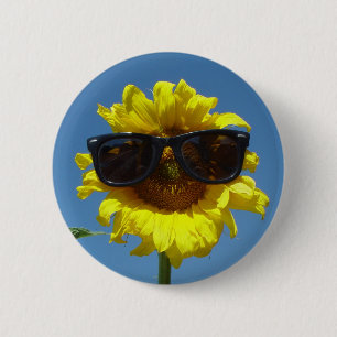 Sonnenblume-Knopf Button
