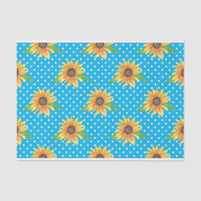 Sonnenblume Kontur Seidenpapier (Vorderseite)