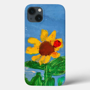 Sonnenblume "Kunst von Kindern" Case-Mate iPhone Hülle