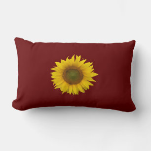 Sonnenblume Land Botanischer Boho Lendenkissen