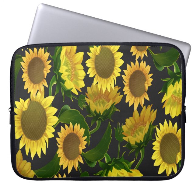 Sonnenblume Laptopschutzhülle (Vorderseite)