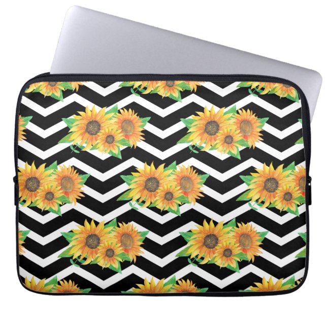 Sonnenblume Laptopschutzhülle (Vorderseite)