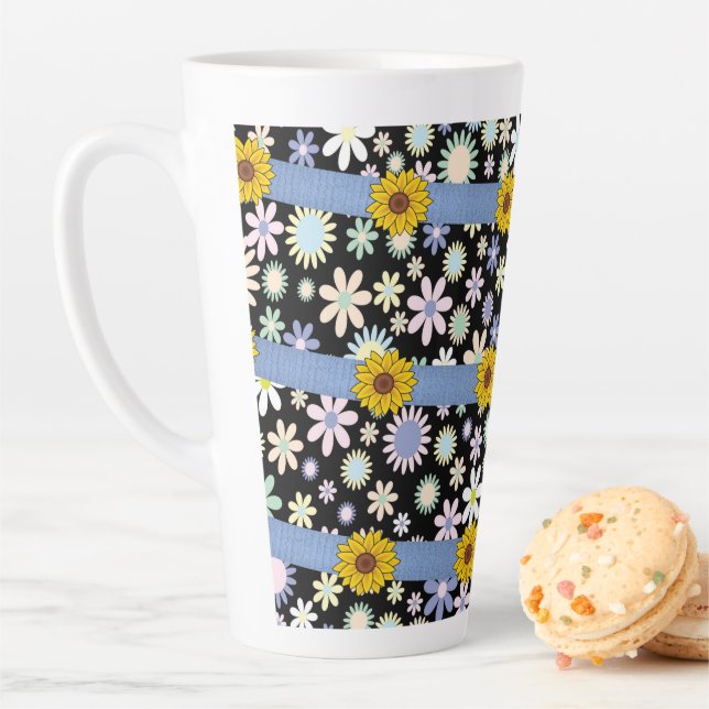 Sonnenblume Latte Tasse (Beispiel)