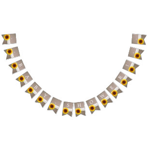 Sonnenblume-Leinwand-u. Wimpelkette