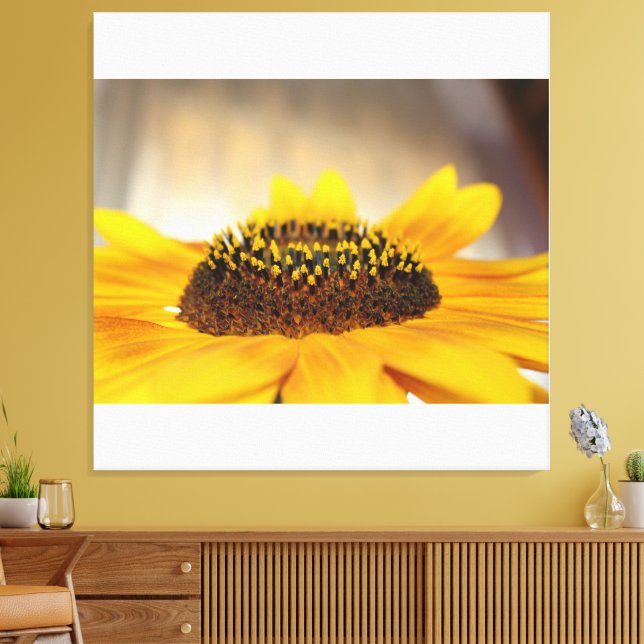 Sonnenblume Leinwanddruck (Insitu (Wohnzimmer))