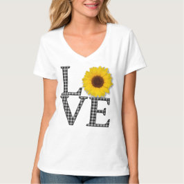 Sonnenblume-Liebe T-Shirt