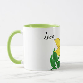 Sonnenblume-Liebe Tasse