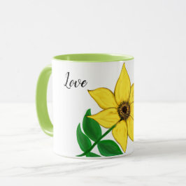 Sonnenblume-Liebe Tasse