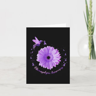 Sonnenblume Lila Ribbon Fibromyalgie Bewusstsein Karte