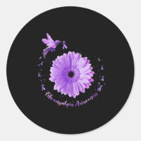 Sonnenblume Lila Ribbon Fibromyalgie Bewusstsein