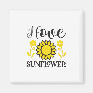 Sonnenblume Lover   I Liebe Sonnenblumen Magnet