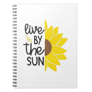 Sonnenblume Lover Von der Sonne leben Notizblock