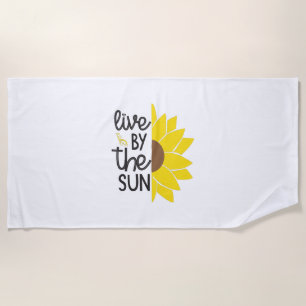 Sonnenblume Lover Von der Sonne leben Strandtuch