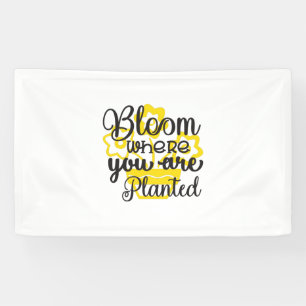 Sonnenblume Lover Wo Sie gepflanzt sind Banner