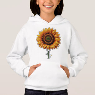 Sonnenblume Mädchen Pullover Hoodie