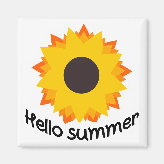 Sonnenblume Magnet (Vorne)