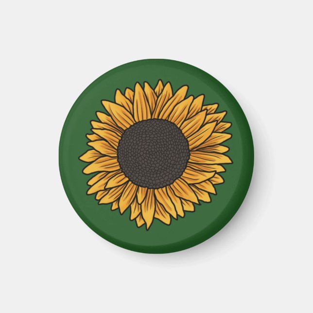 Sonnenblume Magnet (Vorne)