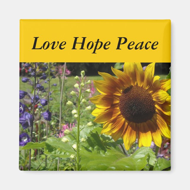 Sonnenblume Magnet (Vorne)