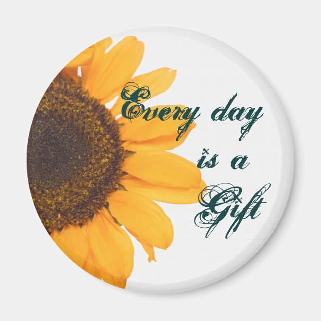 Sonnenblume Magnet (Vorne)