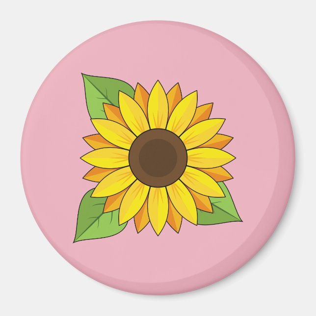 Sonnenblume Magnet (Vorne)