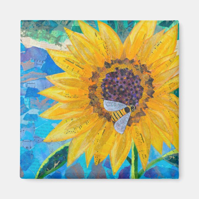 Sonnenblume Magnet (Vorne)