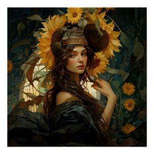 Sonnenblume Maiden Deluxe Poster