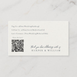 Sonnenblume Marine qr Code Social Media Hochzeitka Visitenkarte