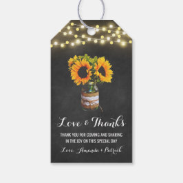 Sonnenblume Mason Jar Chalkboard Hochzeit Vielen D Geschenkanhänger