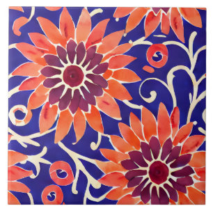 Sonnenblume Mediterran Fliese